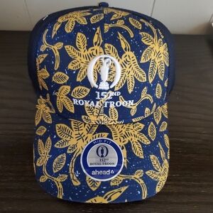 Royal Troon 150th Anniversary Blue and Yellow Cap